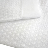 Rayon Bamboo Waffle Blanket Cot Size 140x120cm - Top-Down View