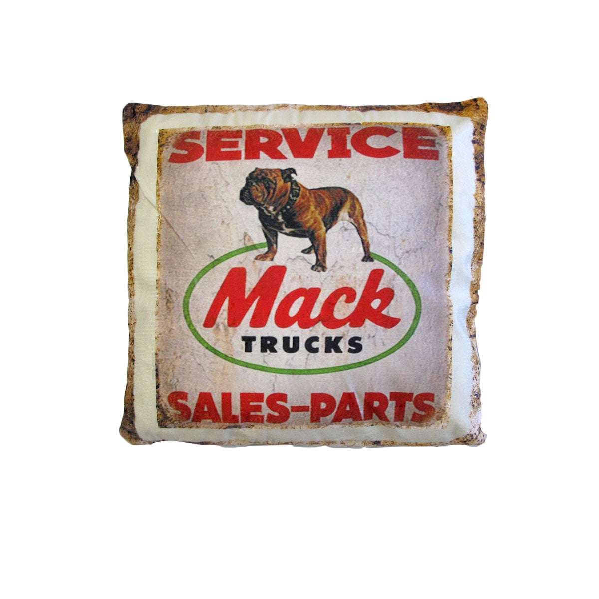 Australian Mancave Retro Cushion Mack Trucks Sales-parts 40 x 40 cm
