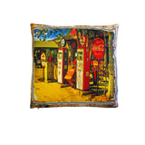 Australian Mancave Retro Cushion Petrol Station 40 x 40 cm