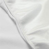 Bamboo Waterproof Fitted Mattress Protector for Standard Cot - 131x69x19cm - Top-Down View