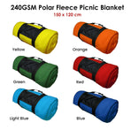240GSM Polar Fleece Picnic Blanket 150cm x 120cm Green