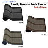 Dreamtime Bamboo Table Runner 140 x 33cm Black