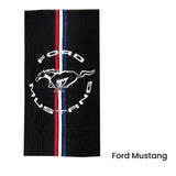 Ford Mustang Iconic Logo 100% Cotton Beach Towel - 75 x 150 cm - Front View