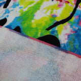 Vibrant Tie-Dye 100% Cotton Beach Towel 80 x 155 cm - Side View