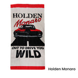 Holden Monaro Classic Car 100% Cotton Beach Towel - 75 x 150 cm - Front View