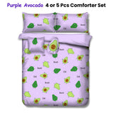 Ramesses Purple Avocado Kids Advventure 4 Pcs Comforter Set Single - Front View