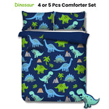 Ramesses Dinosaur Kids Advventure 5 Pcs Comforter Set Double - Front View