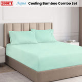 Ramesses Aqua 2000TC Cooling Bamboo Combo Set King Single - Front View