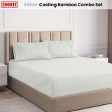 Ramesses Silver 2000TC Cooling Bamboo Combo Set Single - Front View