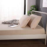 Ramesses 1000TC Linen Bamboo Fitted Sheet Combo Set Linen King - Side View