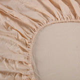 Ramesses 1000TC Linen Bamboo Fitted Sheet Combo Set Linen King - Top-Down View