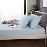 Ramesses 1000TC Linen Bamboo Fitted Sheet Combo Set Plein Air King Single - Side View