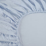 Ramesses 1000TC Linen Bamboo Fitted Sheet Combo Set Plein Air King Single - Top-Down View