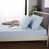 Ramesses 1000TC Linen Bamboo Fitted Sheet Combo Set Plein Air Queen - Side View