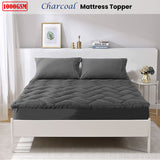 Ramesses 1000GSM Charcoal Mattress Topper Single - Front View