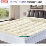 Ramesses 1600GSM Sherpa Winter Mattress Topper King Single - Front View