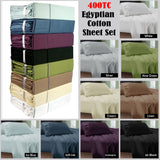 400TC Egyptian Cotton Sheet Set Aloe Green DOUBLE - Front View