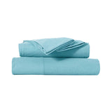 Aqua Kingtex Ultra-Plush Micro Flannel Bedding Set with 40 cm Wall