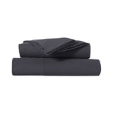 Charcoal Comfort Micro Flannel Queen Sheet Set with 40 cm Wall