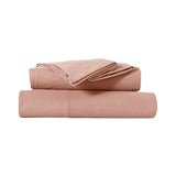 Rose Pink Kingtex Ultra-Plush Micro Flannel Bedding Set with 40 cm Wall