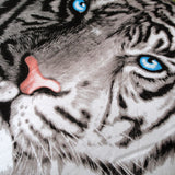 Just Home Blue Eyes Stripes Tiger Square Filled Cushion - Side View