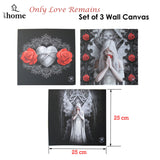 Anne Stokes Set of 3 Only Love Remains Wall Canvas - Front View