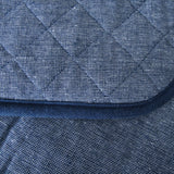 Ladelle Eco-Friendly Navy Double Oven Mitt - 17 x 89 cm - Side View