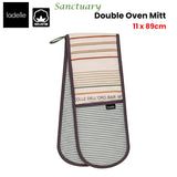 Ladelle Sanctuary Cream Double Oven Mitt 17 x 89 cm - Front View