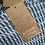 Ladelle Navy Eco Cotton Rich Tablecloth 150 x 265 cm - Side View