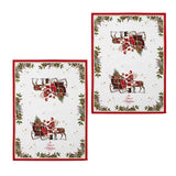 Ashdene Magic of Christmas by Richard Macneil Set of 2 Cotton Kitchen Towels 50 x 70 cm