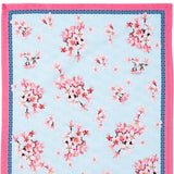 Cherry Blossom Elegance: Set of 2 Cotton Kitchen Tea Towels (50 x 70 cm) - Side View