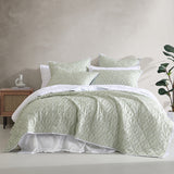 Logan and Mason Shelby Sage Boho Quilted Coverlet Set for Single/Double Beds