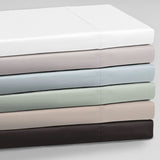 Logan and Mason 250TC Cotton-Polyester Percale White Sheet Set with 50cm Deep Fitted Sheets - Double Size - Side View