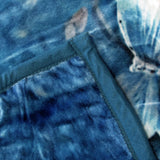 800GSM Luxury Reversible Animal Pattern Mink Blanket Queen 200 x 240 cm Pretty Peacock Blue