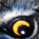 800GSM Luxury Reversible Animal Pattern Mink Blanket Queen 200 x 240 cm Wild Wolf - Top-Down View