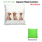 Spot the Dog 43 x 43 cm Decorative Cushion by Georges Fine Linens - Front View