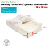 Alastairs Nature Basics Contour Memory Foam Pillow - 38 x 58 cm