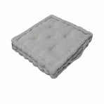 Rans Boxed Herringbone Chair Cushion Pad 40 x 40 + 7 cm Grey