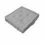 Rans Boxed Herringbone Chair Cushion Pad 40 x 40 + 7 cm Grey