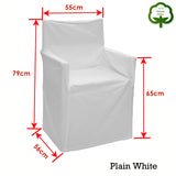 Rans Alfresco 100% Cotton Director Chair Cover - Plain White - Front View