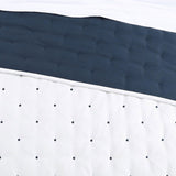Jenny Mclean Reversible Swiss Dots Blue Queen Coverlet Set - 3 Pieces - Top-Down View