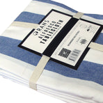 Rans Blue Alfresco Stripes Cotton Tablecloth - Choose from 2 sizes 150cm x 250cm