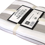 Rans Grey Alfresco Stripes Cotton Tablecloth - Choose from 2 sizes 150cm x 300cm