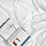 Dickies Cotton Waffle Texture Quilt Cover Set White Queen - Side View