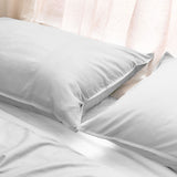 Dickies Cotton Waffle Texture Quilt Cover Set White Queen - Top-Down View
