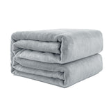 Super Soft Micro Flannel Plush Blanket Queen 220 x 240cm Blush