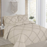 Beverley Taupe 3 Pce Lightly Quilted Polyester Cotton Coverlet Set Queen