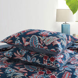 100% Cotton Lightly Quilted Coverlet Set Bornean Queen 230 x 250 cm - Front View
