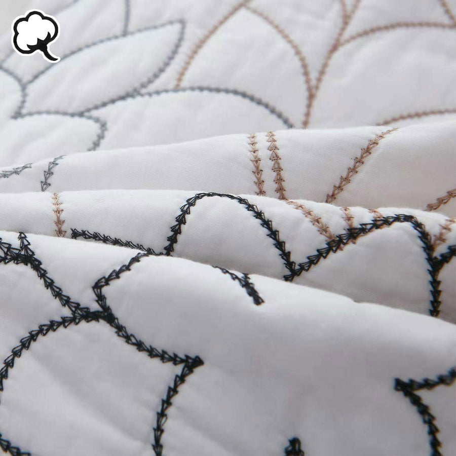 100% Cotton Coverlet Set Eliana Queen, image 3