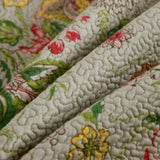 100% Cotton Lightly Quilted Coverlet Set Kew Gardens Queen 230 x 250 cm - Side View